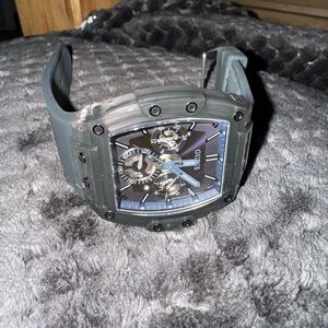 Gray Guess Watch with Black and blue Accents